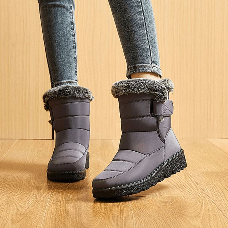 Waterdichte Winterlaarzen met Bontvoering Dames Heren Warm Comfortabel Antislip Snowboots Winterschoenen | Sulvida
