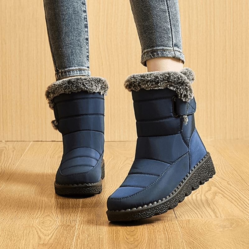 Waterdichte Winterlaarzen met Bontvoering Dames Heren Warm Comfortabel Antislip Snowboots Winterschoenen | Sulvida