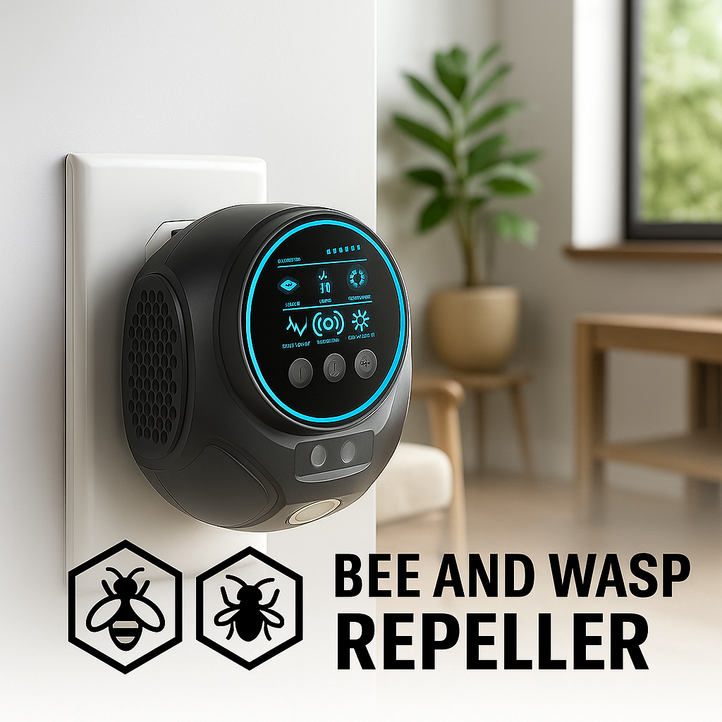 Ultrasone Insectenverjager 360° Bescherming tegen Bijen Wespen Muggen Vliegen Plug-in Stopcontact Ongediertebestrijding | Sulvida