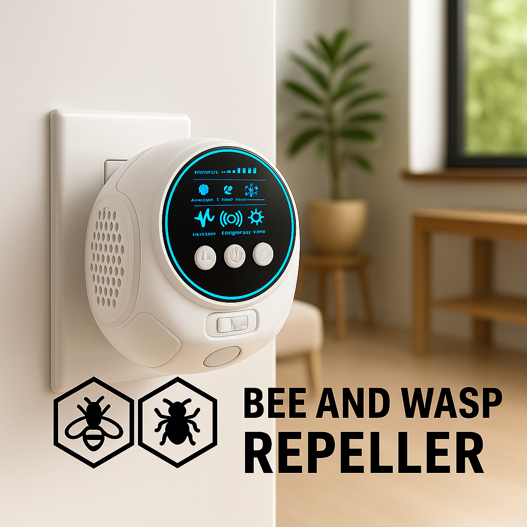 Ultrasone Insectenverjager 360° Bescherming tegen Bijen Wespen Muggen Vliegen Plug-in Stopcontact Ongediertebestrijding | Sulvida