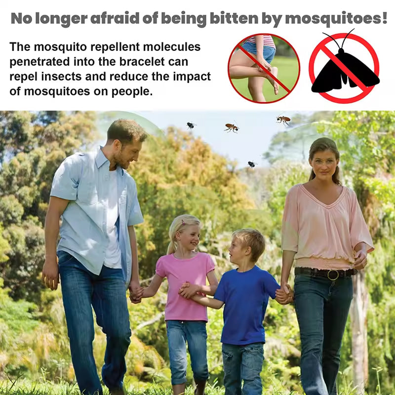Bracelet portable anti-moustiques à ultrasons, sans produits chimiques, répulsif anti-insectes pour l’extérieur, le jardin, le camping et les voyages, pour enfants - Sulvida