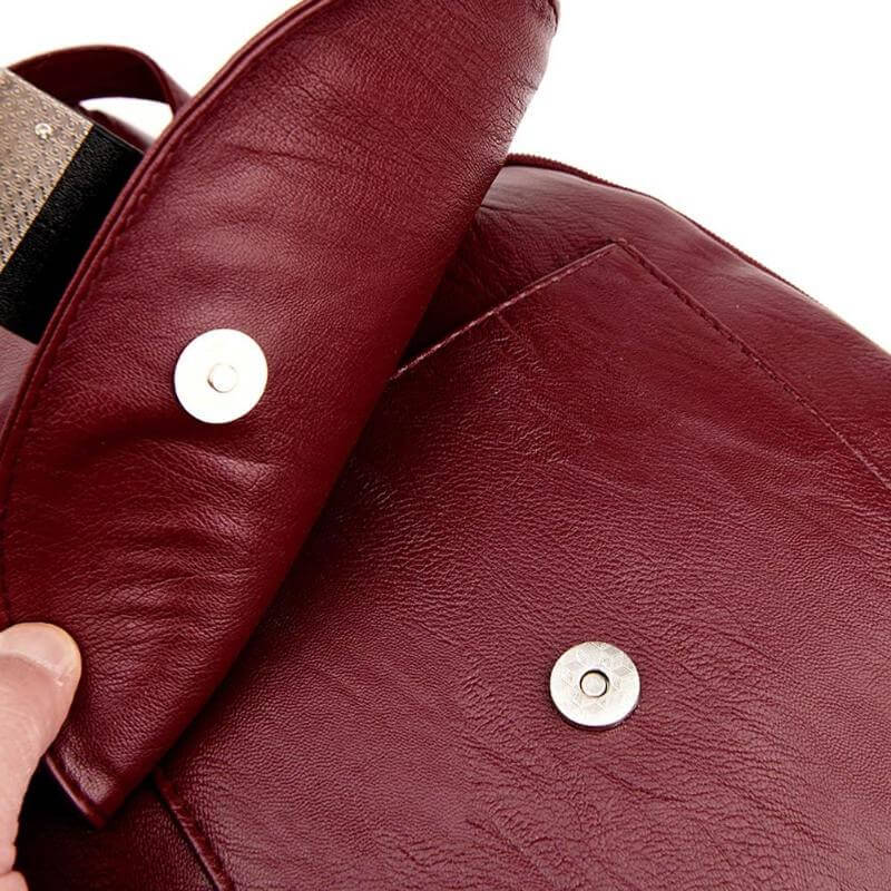Elegante leren rugzak dames stijlvol draagcomfort luxe design dagelijks gebruik praktische vakken zakken | Sulvida