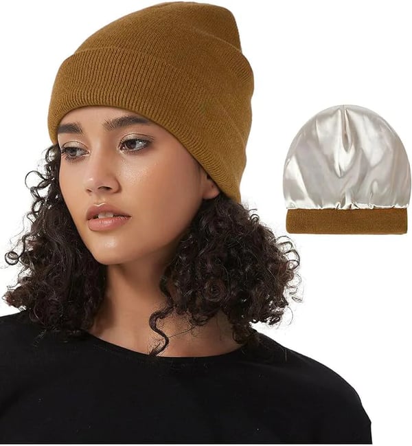 Wintermuts met Zijden Voering – Warme Wollen Muts tegen Pluis en Statisch Haar voor Dames en Heren Stijlvol | Sulvida
