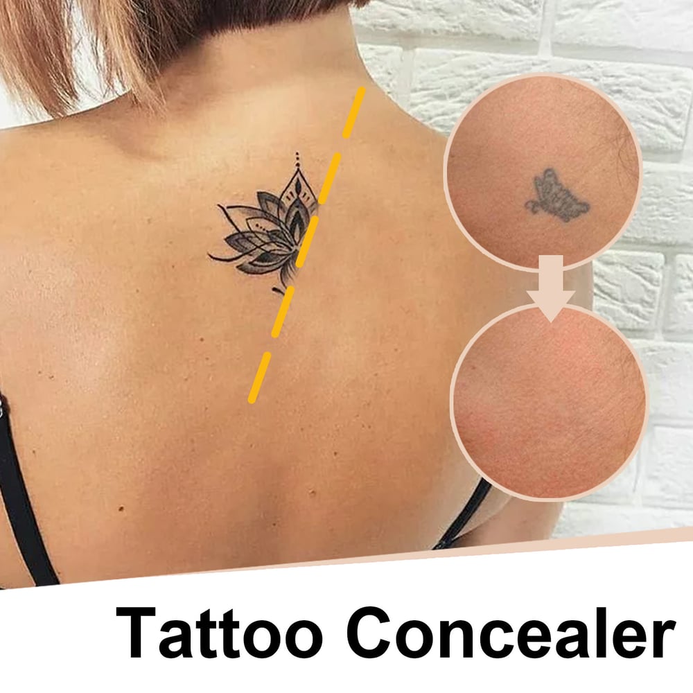Waterdichte Dekkende Concealer voor Tatoeages Littekens en Oneffenheden 12 Uur Langdurig met Twee Tinten | Sulvida