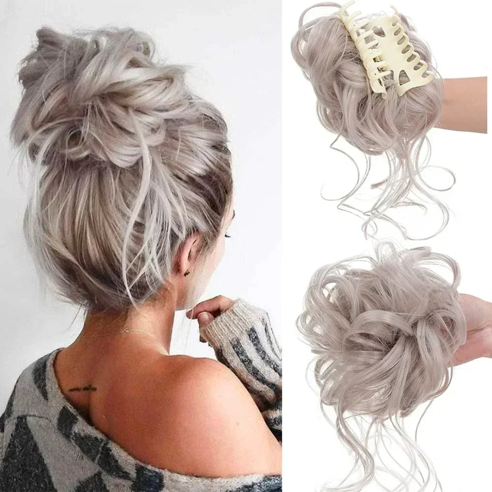 Clip-in Haarknot met Volume en Krullen voor Vol Effect – Instant Haarstuk 18 Kleuren | Sulvida