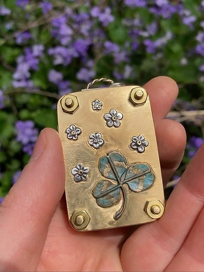 Petite presse à fleurs de poche faite à la main, herbier botanique souvenir pour sécher des fleurs sauvages, cadeau créatif | Sulvida