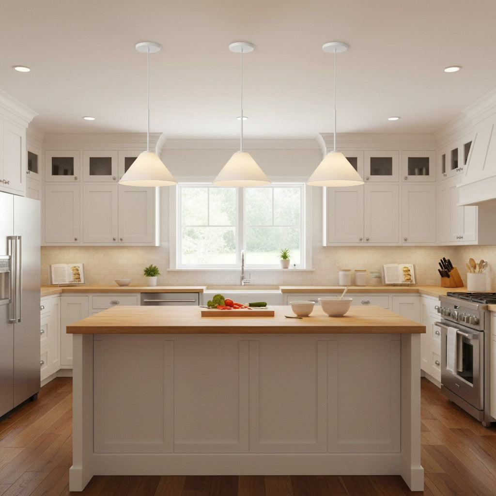 Glazen Hanglamp Kegelvorm voor Keuken Eetkamer Woonkamer Industriële Stijl Metalen Armatuur Designverlichting | Sulvida