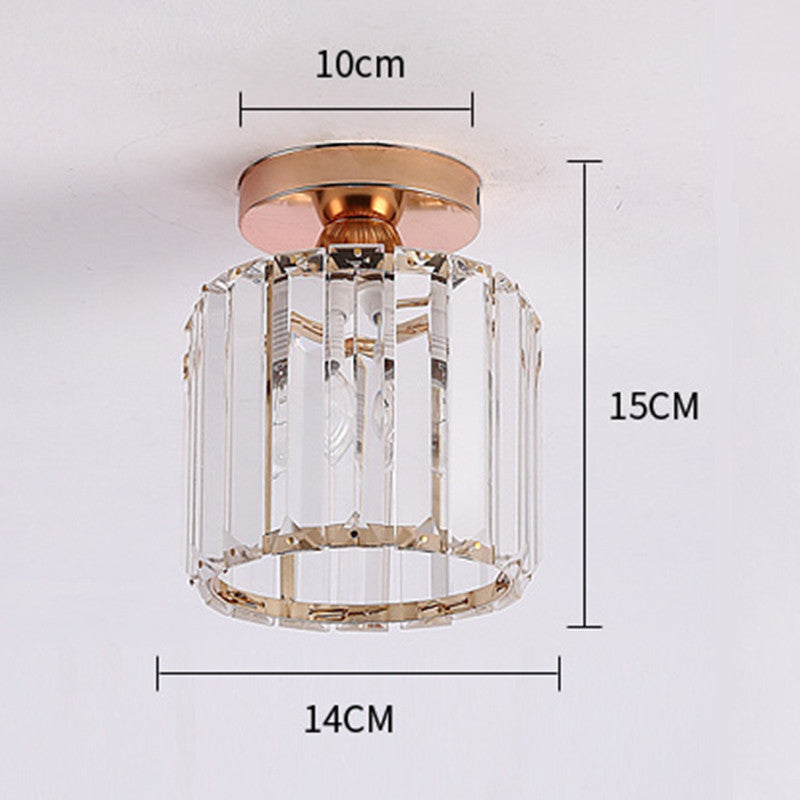 Plafondlamp met Kristal Diffuser LED Dimbaar 3 Lichtstanden Woonkamer Slaapkamer Modern Design Metaal Acryl | Sulvida