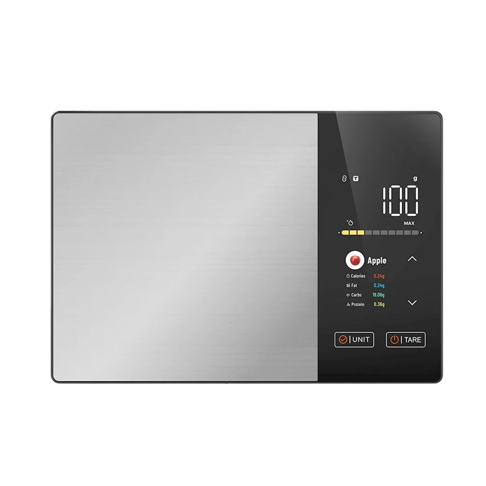 Balance alimentaire connectée avec valeurs nutritionnelles – capacité de 5 kg – Bluetooth, application Bluetooth, balance de cuisine | Sulvida