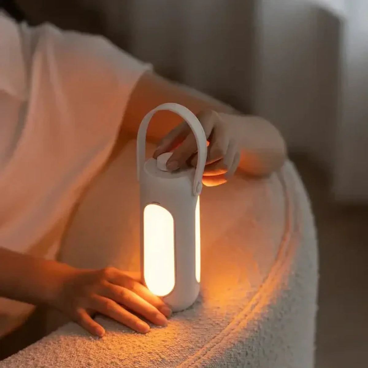 Draagbare LED-lamp oplaadbaar met zaklamp voor binnen en buiten 720 lumen dimbaar licht camping wandelen | Sulvida