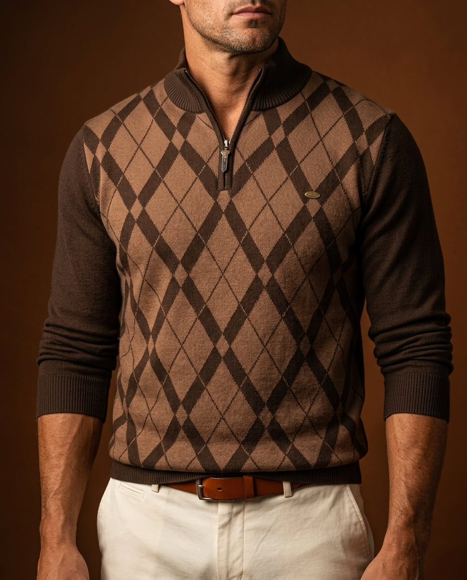 Geruit Heren Shirt Lange Mouwen Pullover Katoen Blend Herfst Lente Casual Comfortabel Stijlvol Dagelijks | Sulvida