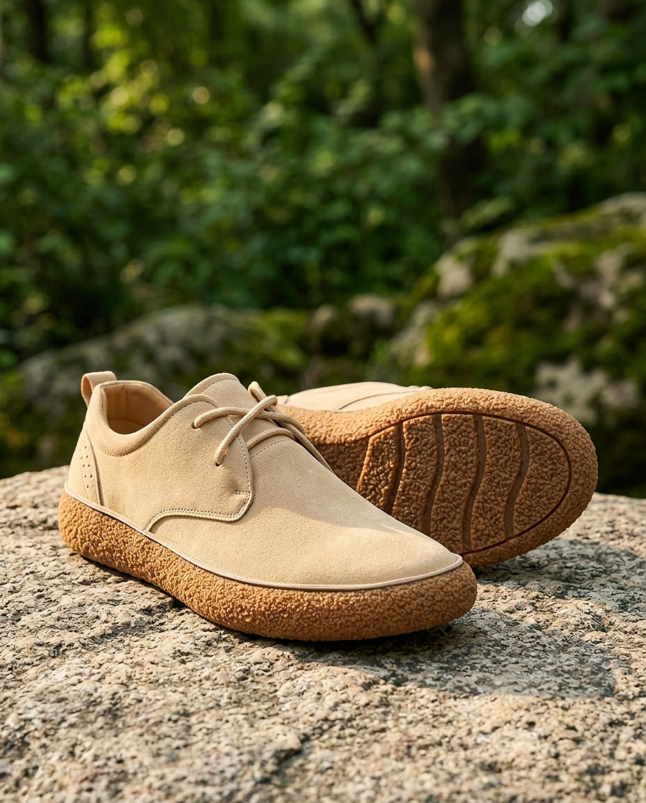 Chaussures de randonnée outdoor pour homme en daim, en cuir déperlant, avec semelle antidérapante, confortables et naturellement respirantes | Sulvida