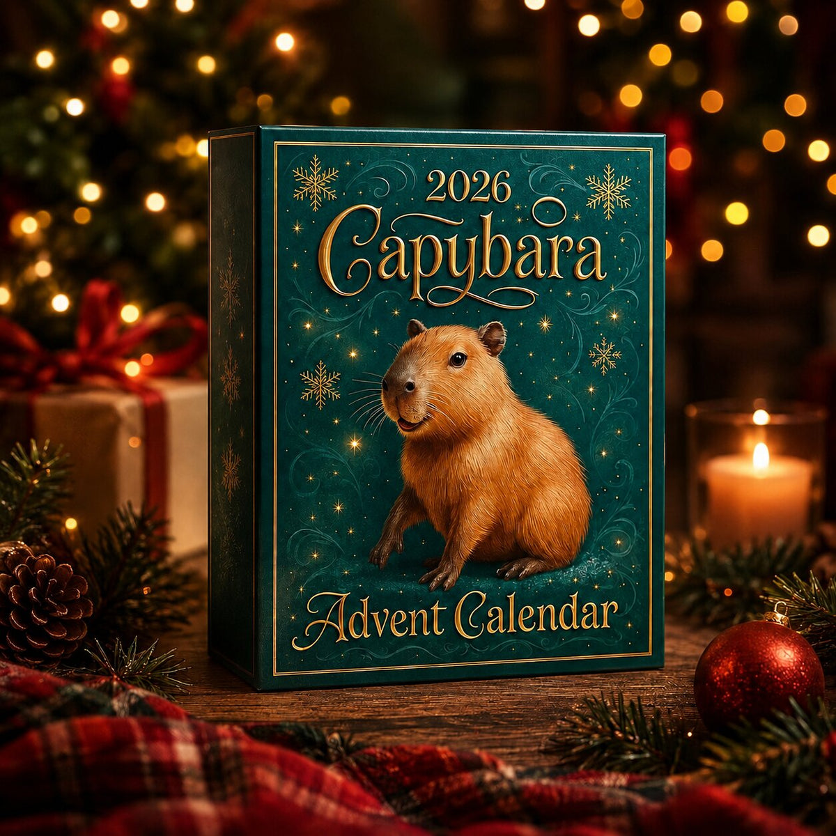Adventskalender Capybara 24 Dagen Kinderen Kerst Aftellen Speelgoed Cadeau Decoratie Verrassing Figuren | Sulvida