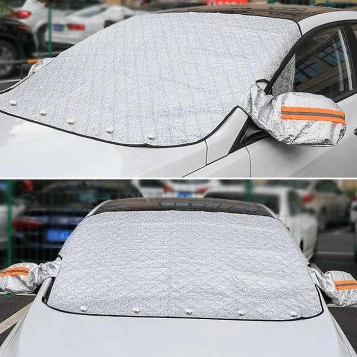 Magnetische ruitbeschermer voorruit met spiegelhoes auto winterdeksel sneeuwbescherming ijsvrij houden | Sulvida