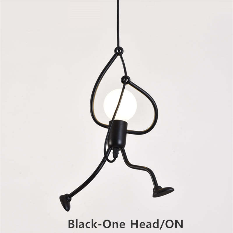Hanglamp Figuur Metaal Zwart Wit LED E27 Woonkamer Eetkamer Slaapkamer Modern Design Plafondverlichting | Sulvida