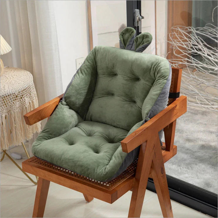 Coussin d’assise ergonomique avec dossier pour soutenir le coccyx et le bas du dos, 45x45 cm, confort au bureau | Sulvida