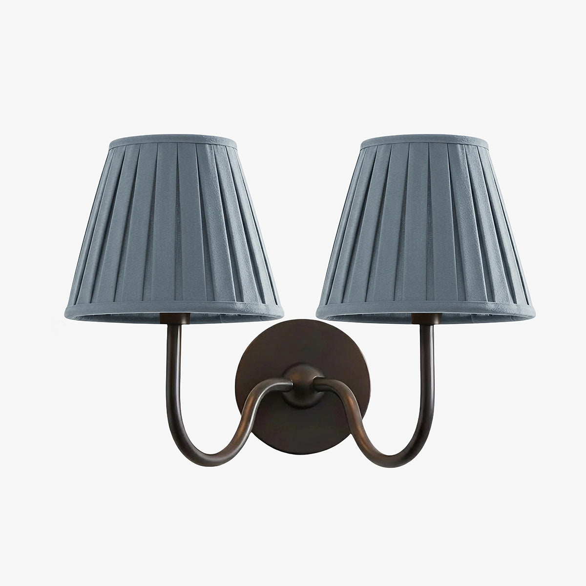 Wandlamp Linnen Kap Messing Armatuur Plissé of Glad Stof E12 Fitting Hardwired Decoratieve Verlichting | Sulvida