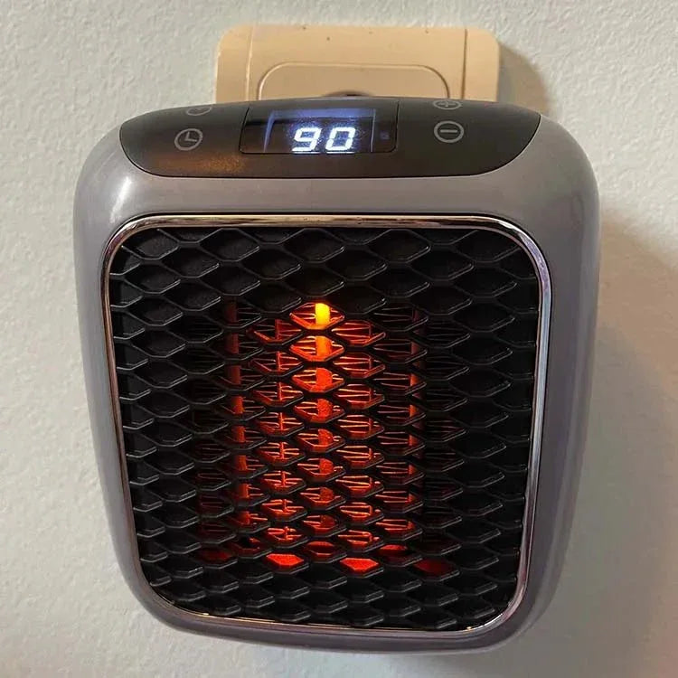 Compacte Keramische Kachel 800W voor Stopcontact Energiezuinig Verwarmen tot 23m² Veilig Thermostaat | Sulvida