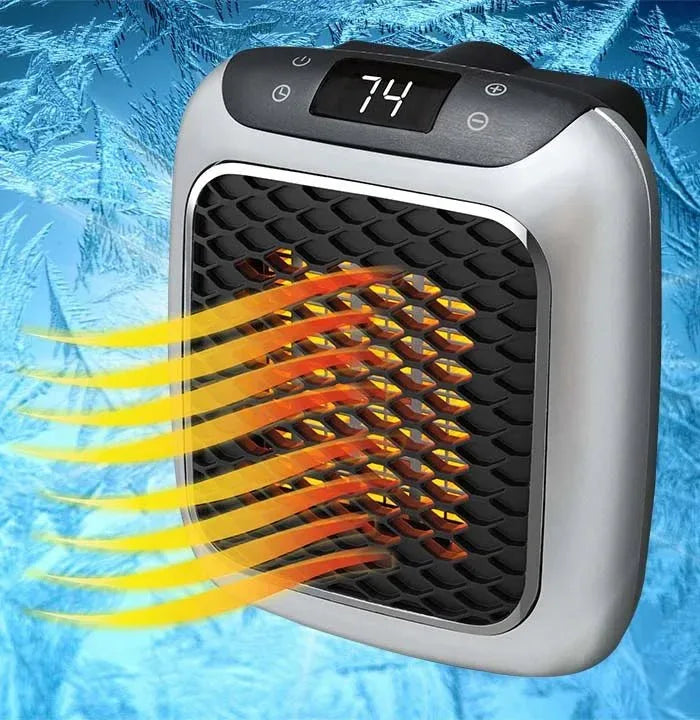 Compacte Keramische Kachel 800W voor Stopcontact Energiezuinig Verwarmen tot 23m² Veilig Thermostaat | Sulvida