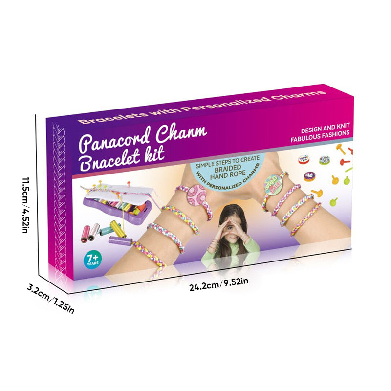 Kit créatif pour enfants : tressage et tissage, jouet créatif pour fabriquer des bracelets d’amitié, développer la motricité et apprendre en s’amusant | Sulvida
