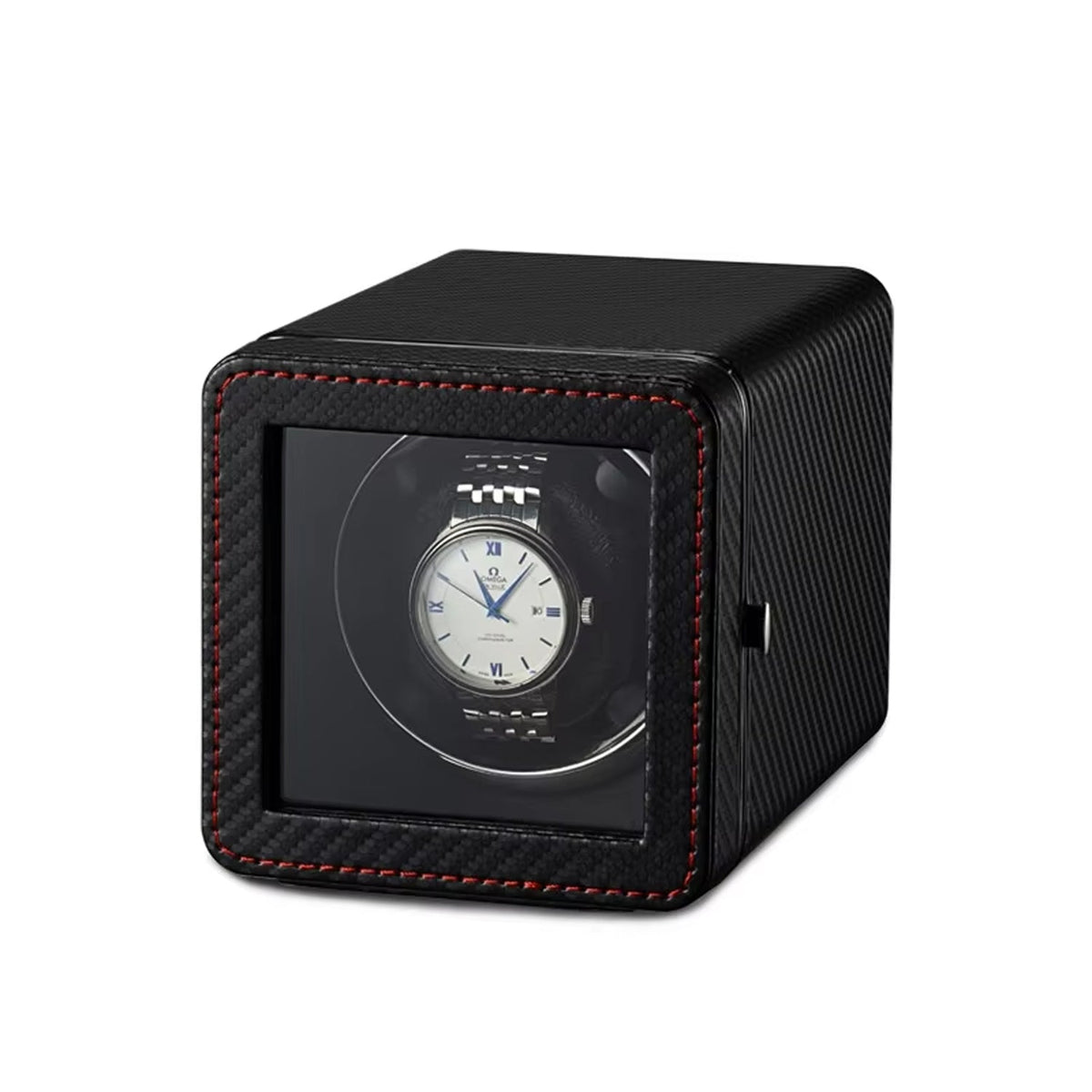 Horlogeopwinder Automatisch Zwart Groen Bruin Blauw Carbon met 5 Rotatiemodi USB-C Bediening Horloge Winder | Sulvida