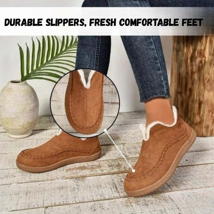 Barefoot pantoffels met orthopedische ondersteuning dames antislip warme sloffen herfst winter binnenschoenen | Sulvida