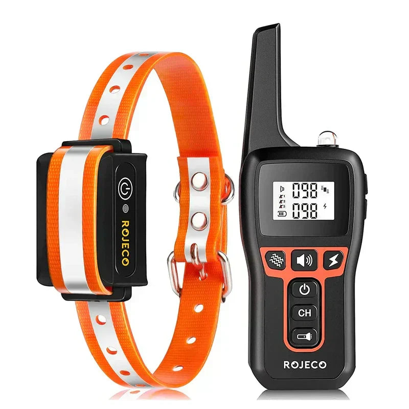 Collier de dressage à distance pour chien Portée de 1000m 3 modes de dressage 9 niveaux d’intensité Étanche IP67 Rechargeable | Sulvida