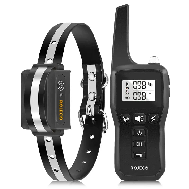 Collier de dressage à distance pour chien Portée de 1000m 3 modes de dressage 9 niveaux d’intensité Étanche IP67 Rechargeable | Sulvida