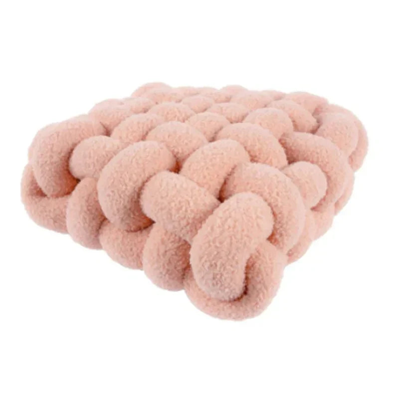 Geknoopt Zitkussen Pluche Vulling Diverse Kleuren Woonkamer Slaapkamer Kinderkamer Decoratief Kussen | Sulvida