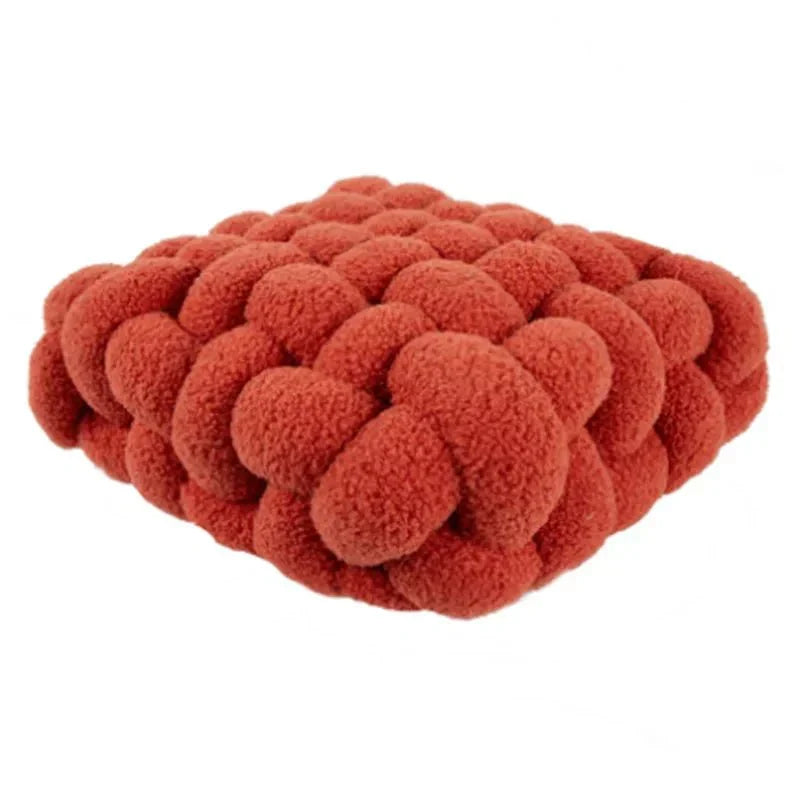 Geknoopt Zitkussen Pluche Vulling Diverse Kleuren Woonkamer Slaapkamer Kinderkamer Decoratief Kussen | Sulvida