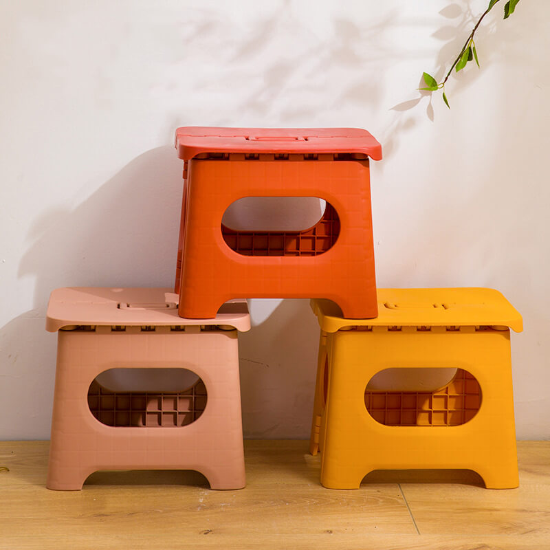 Opvouwbaar Trapje met Handgreep voor Keuken Badkamer Thuis Medium Compact Krukje Stevig voor Kinderen | Sulvida