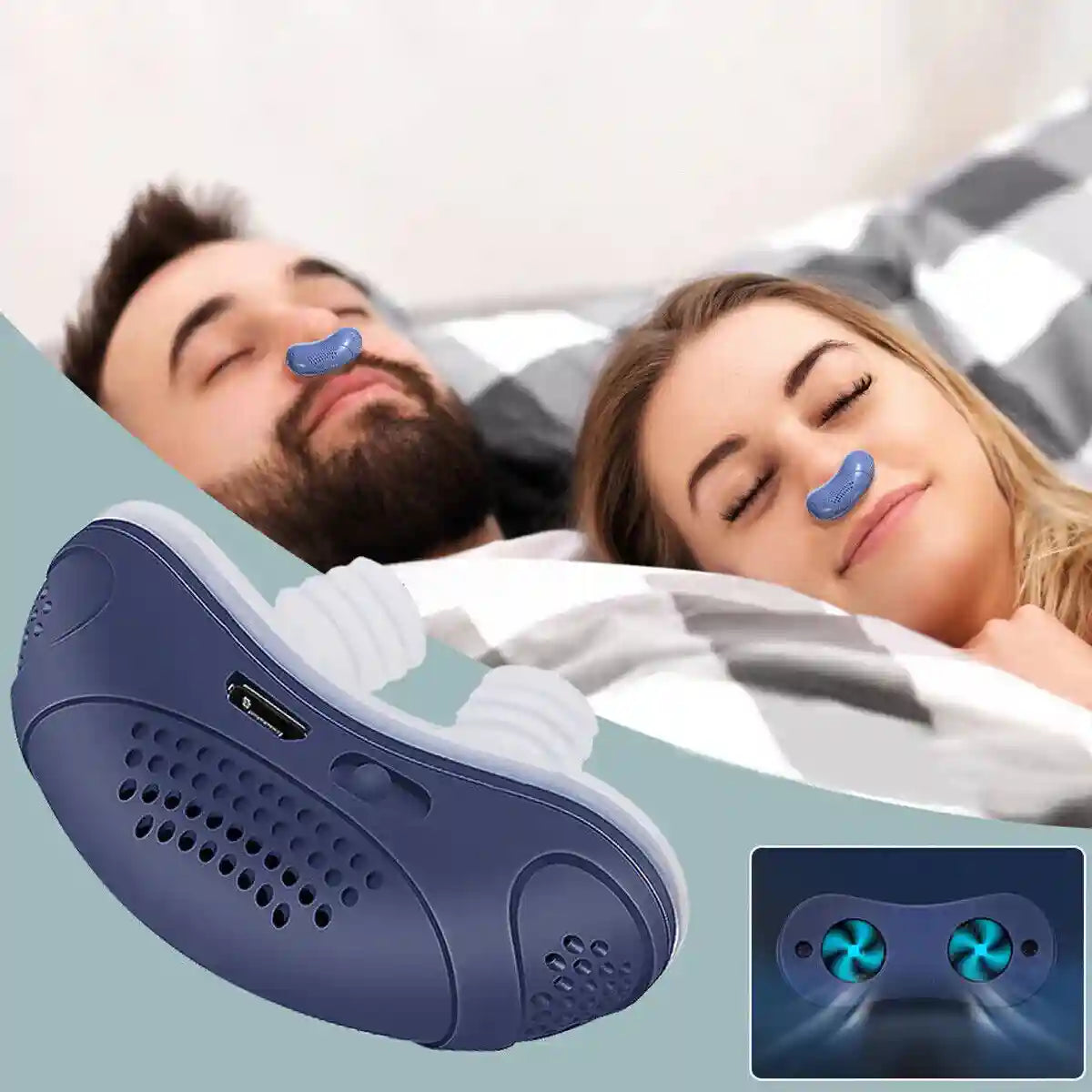 Micro-CPAP Antironktherapie Apparaat Draagbaar Oplaadbaar Luchtwegondersteuning Stil Nachtelijk Compact | Sulvida