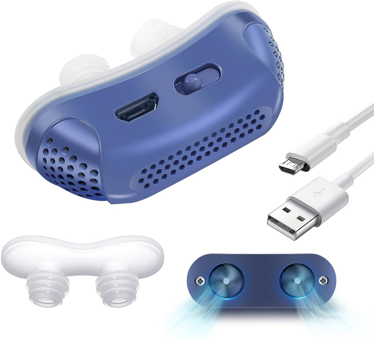 Micro-CPAP Antironktherapie Apparaat Draagbaar Oplaadbaar Luchtwegondersteuning Stil Nachtelijk Compact | Sulvida