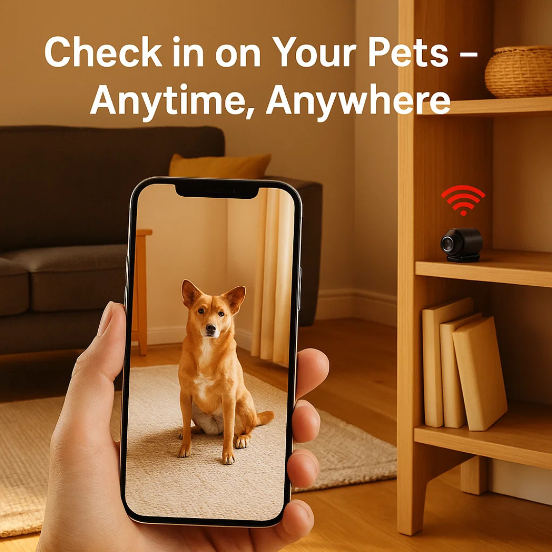Draadloze Mini Bewakingscamera 1080P HD met Nachtzicht en Audio voor Thuisbeveiliging en Real-Time Monitoring | Sulvida