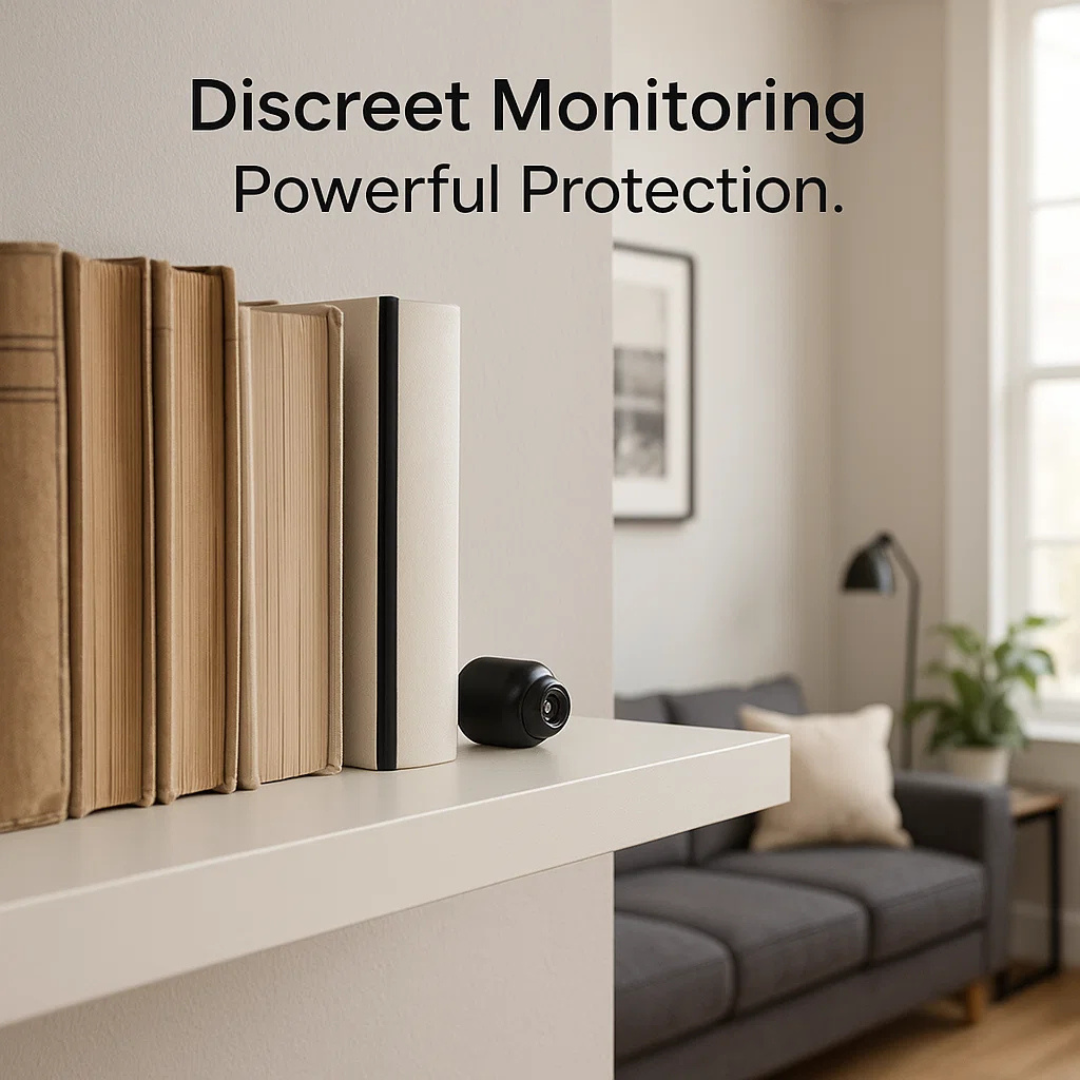 Draadloze Mini Bewakingscamera 1080P HD met Nachtzicht en Audio voor Thuisbeveiliging en Real-Time Monitoring | Sulvida