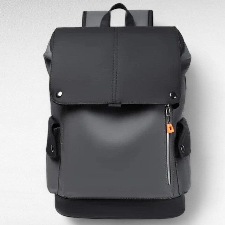 Waterbestendige Rugzak 25 Liter met USB-Oplaadpoort Laptopcompartiment Zwart Grijs Werktas Schooltas Reistas | Sulvida