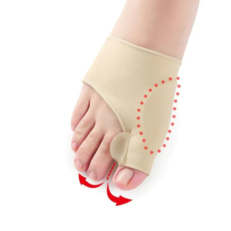 Hallux Valgus Correctiebrace Siliconen Teenspreiders Voetsteun Pijnverlichting Orthopedische Voetbraces | Sulvida