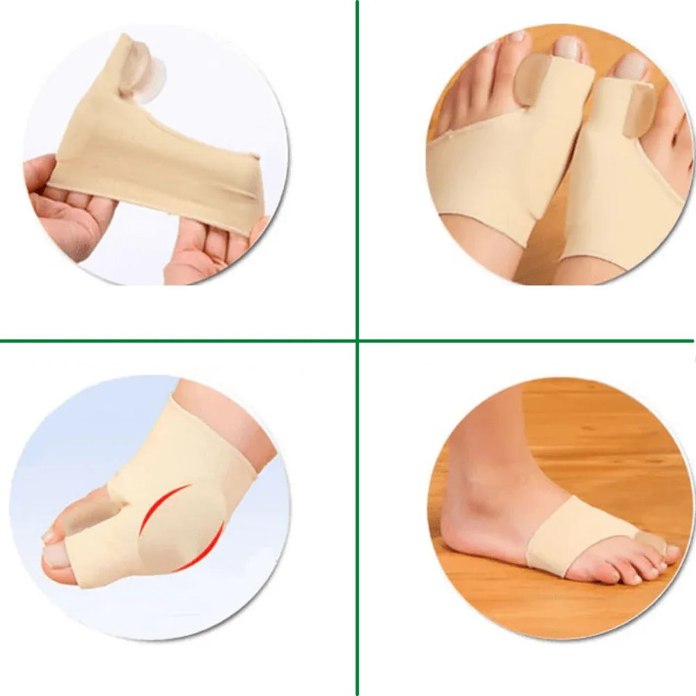 Hallux Valgus Correctiebrace Siliconen Teenspreiders Voetsteun Pijnverlichting Orthopedische Voetbraces | Sulvida