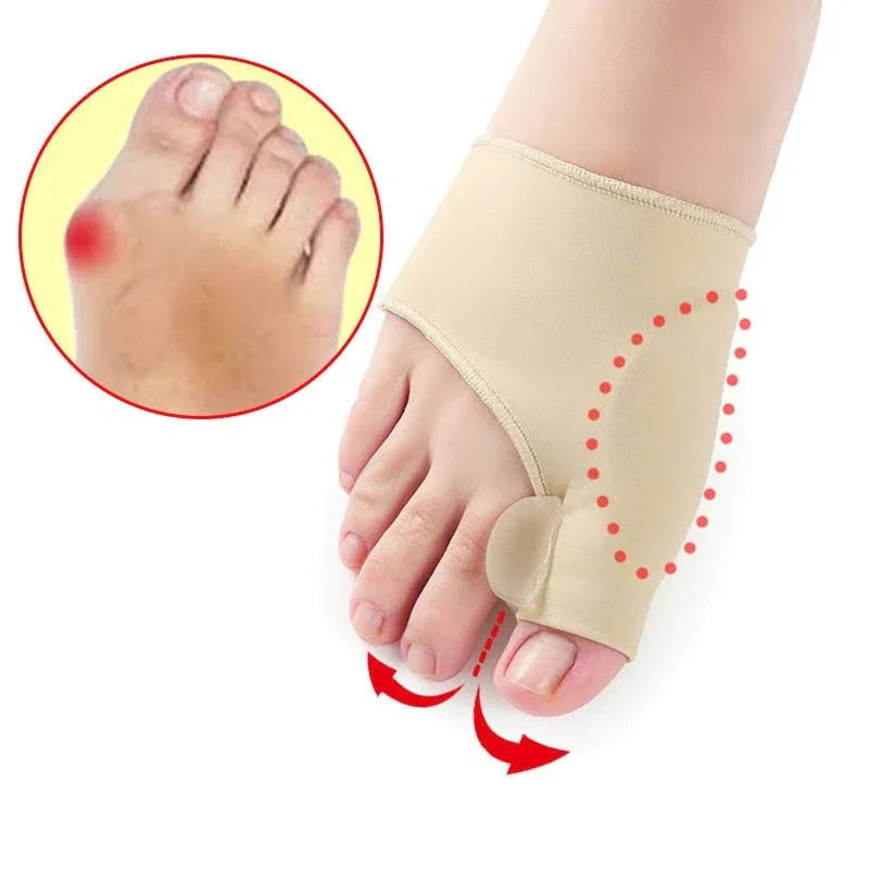 Hallux Valgus Correctiebrace Siliconen Teenspreiders Voetsteun Pijnverlichting Orthopedische Voetbraces | Sulvida