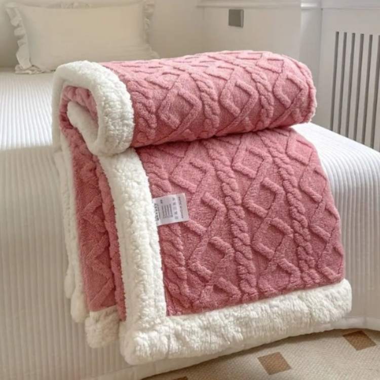 Verzwaarde Sherpaplaid Antraciet Grijs Bruin Beige Crème Roze Geel Groen Paars Warmte Comfort Rust Slaapkamer | Sulvida