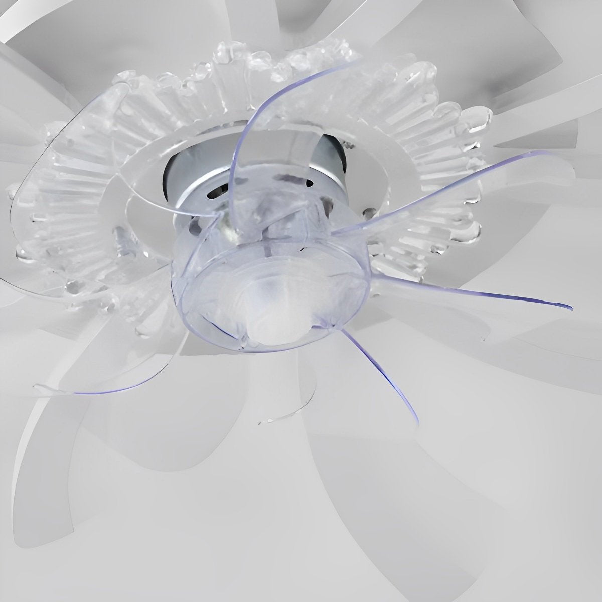 Plafondventilator met Verlichting Bloem Hart Design Stille DC Motor Afstandsbediening Dimbaar Timer Slaapkamer | Sulvida