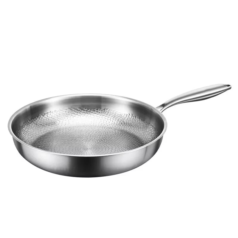 Poêle à frire en titane de 26 cm avec couvercle - revêtement antiadhésif durable sans produits chimiques pour plaque à induction | Sulvida