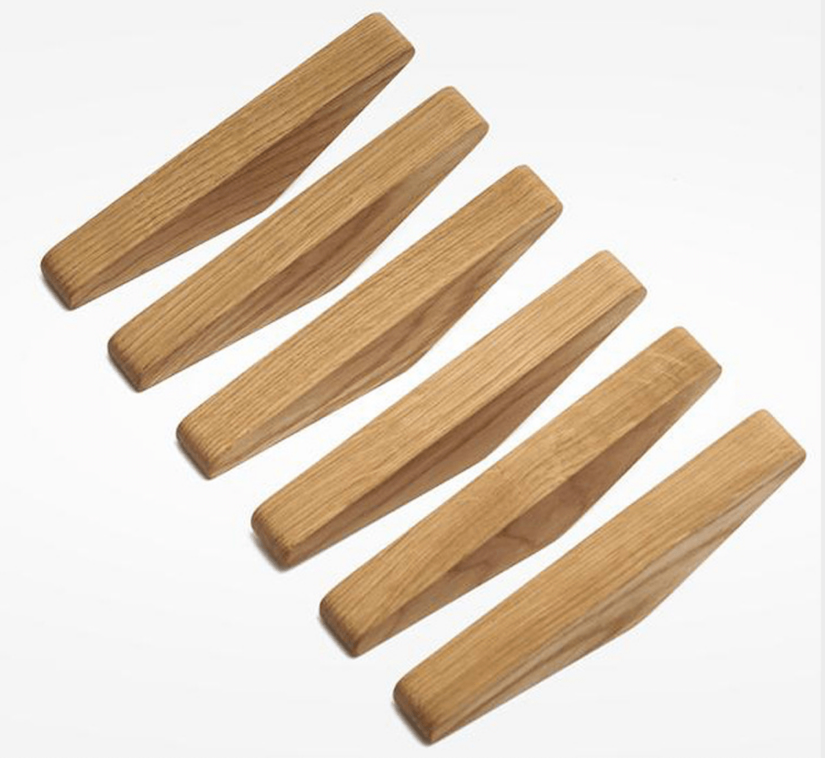 Wandkapstok Hout Set van 2/4/6/8 Haken Natuurlijk Tweekleurig Hal Slaapkamer Bohemian Stijl Wandmontage | Sulvida