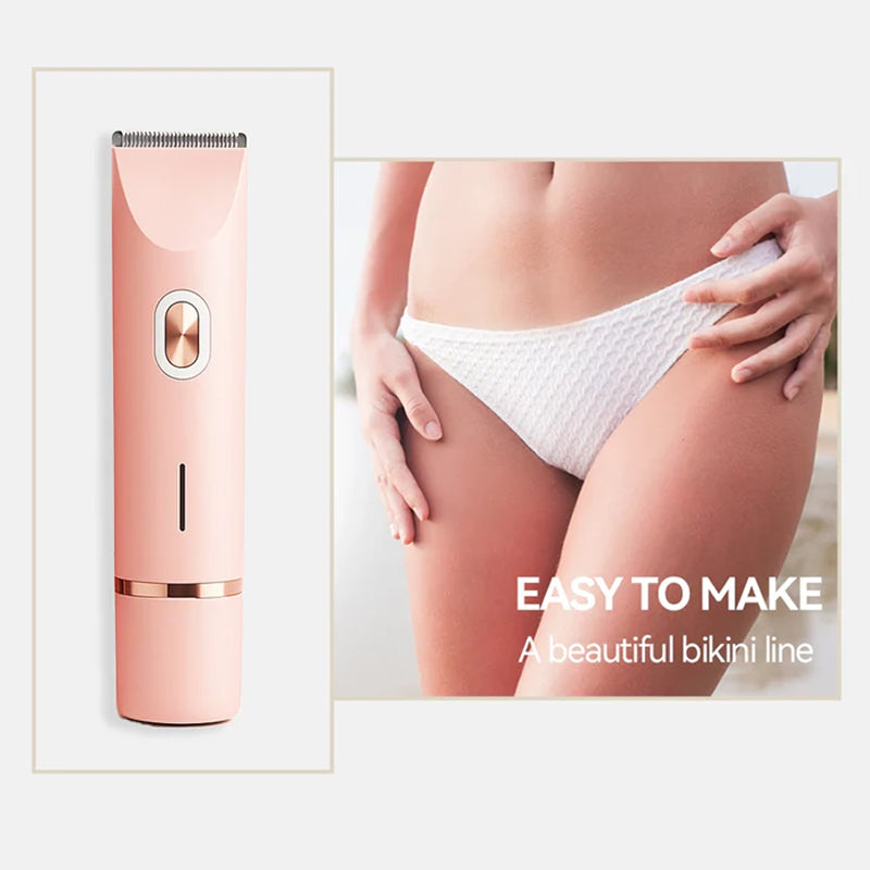Épilateur et rasoir pour femme, rechargeable, tondeuse pour la zone du bikini, le visage et le corps, électrique, épilation indolore | Sulvida