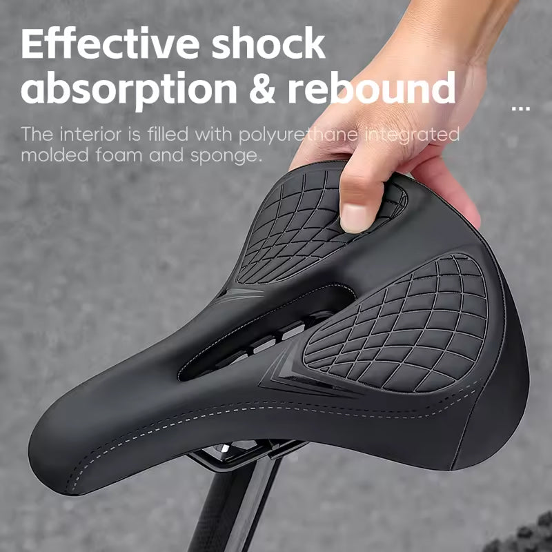 Selle de vélo ergonomique pour VTT avec maille respirante et suspension à ressort pour un confort optimal lors des longues sorties | Sulvida