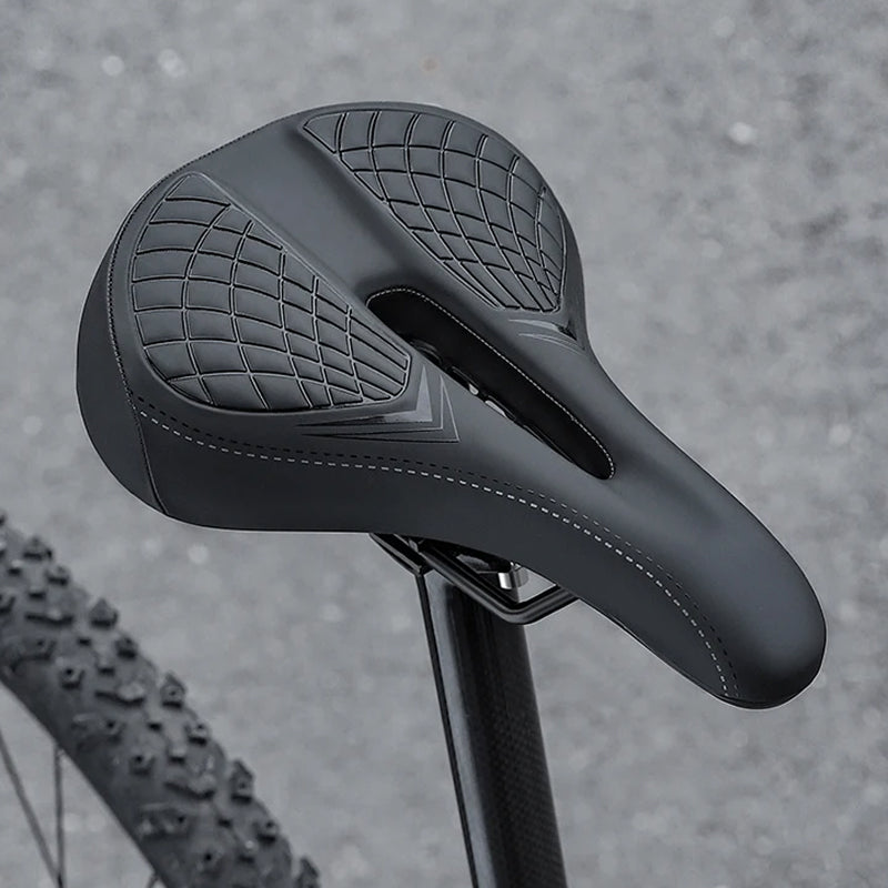 Selle de vélo ergonomique pour VTT avec maille respirante et suspension à ressort pour un confort optimal lors des longues sorties | Sulvida