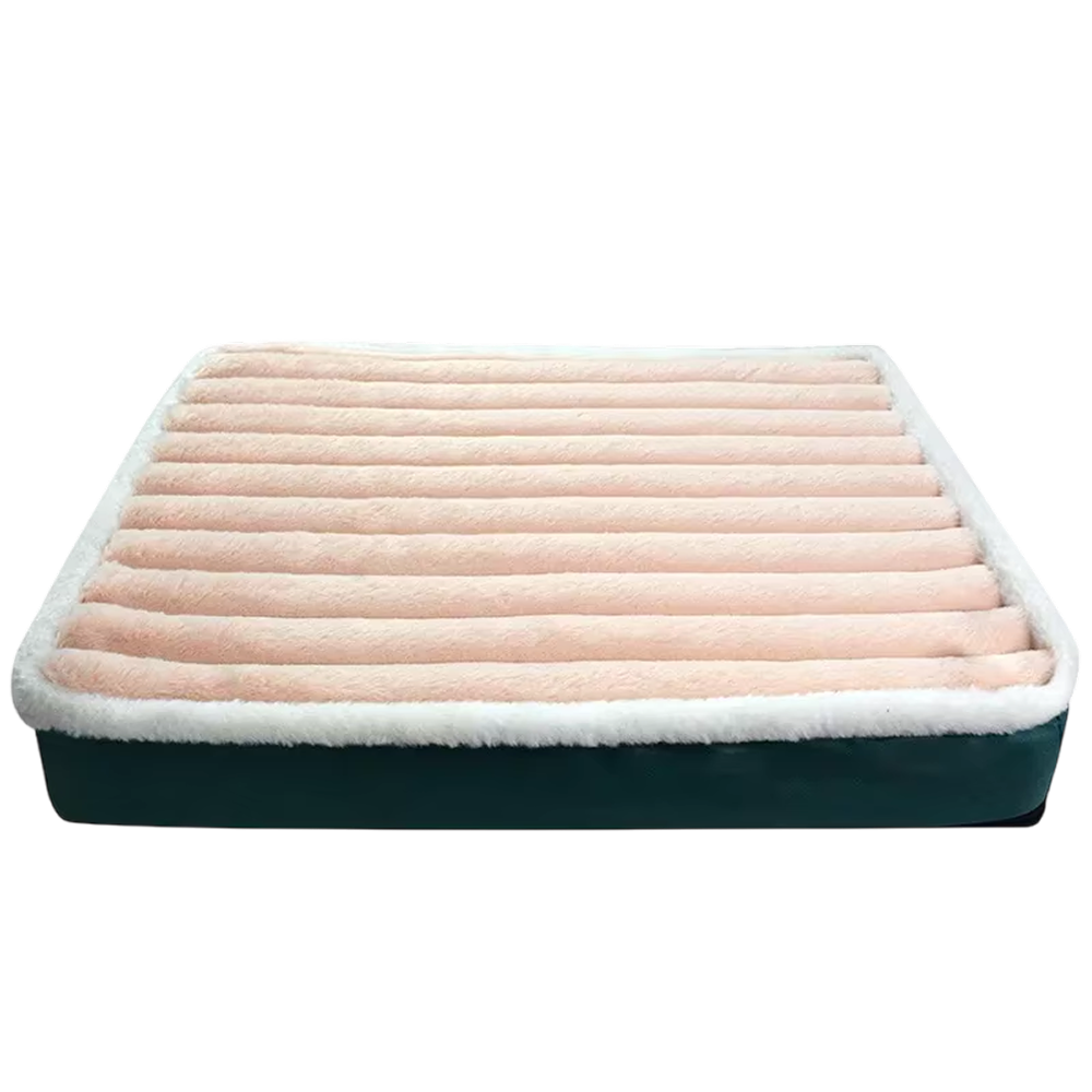 Coussin orthopédique pour chien en mousse alvéolée avec dessous antidérapant – Housse lavable avec fermeture éclair en L pour plus de confort | Sulvida