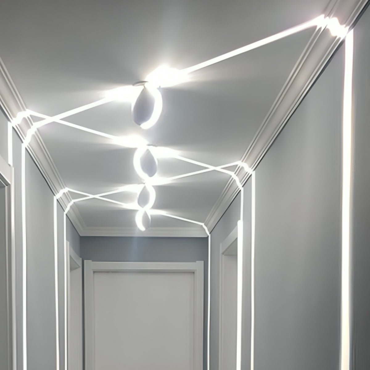 LED Wandlamp Aluminium Smal Lichtstraal Gang Trap Interieur Sfeerlicht Industrieel Modern Design Vast | Sulvida
