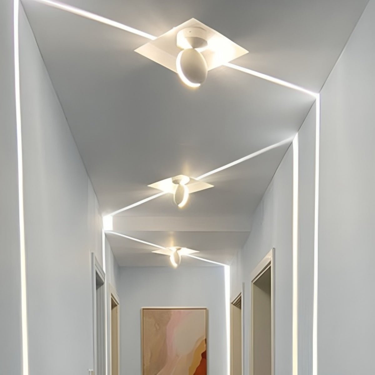 LED Wandlamp Aluminium Smal Lichtstraal Gang Trap Interieur Sfeerlicht Industrieel Modern Design Vast | Sulvida