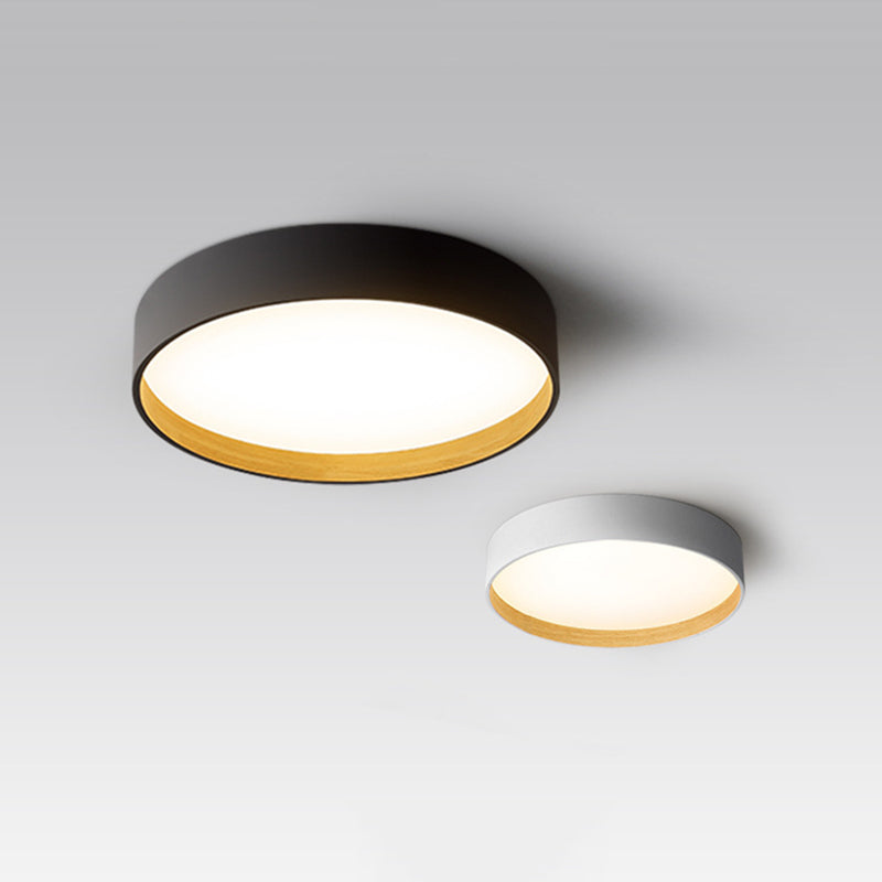 Moderne Ronde Plafondlamp LED Metaal Acryl Dimbaar Minimalistisch Design Wit Grijs Zwart Slaapkamer Woonkamer | Sulvida